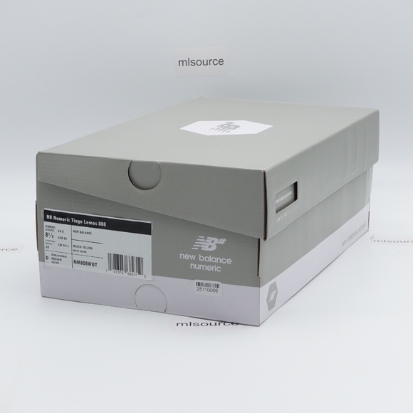 NEW Men's New Balance Numeric Tiago Lemos 808 Skate Shoes NM808WUT Black - Picture 7 of 10